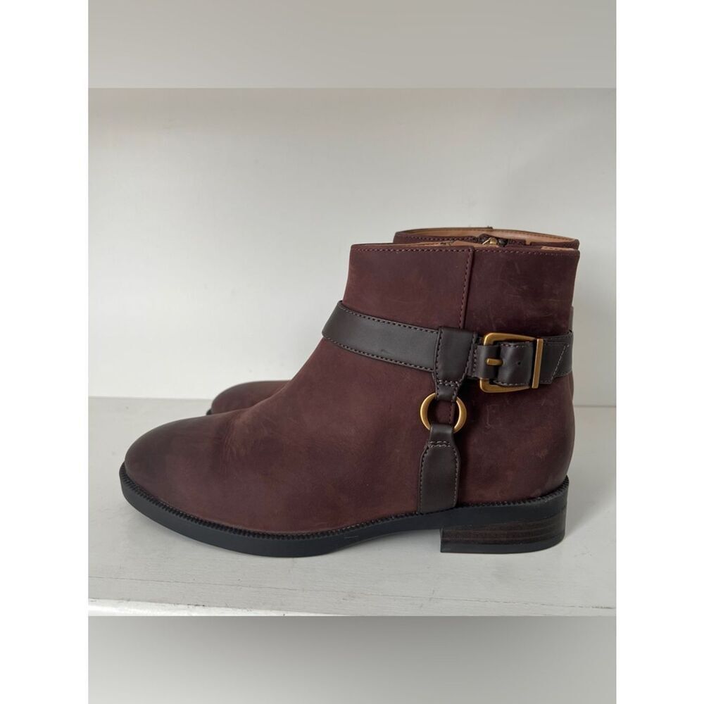 Vionic rhiannon Ankle Boots Brown Zip Up Size 6.5